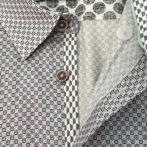 Ted Baker London Mens Short Sleeved Button Down Shirt Size 6 - Picture 7 of 11